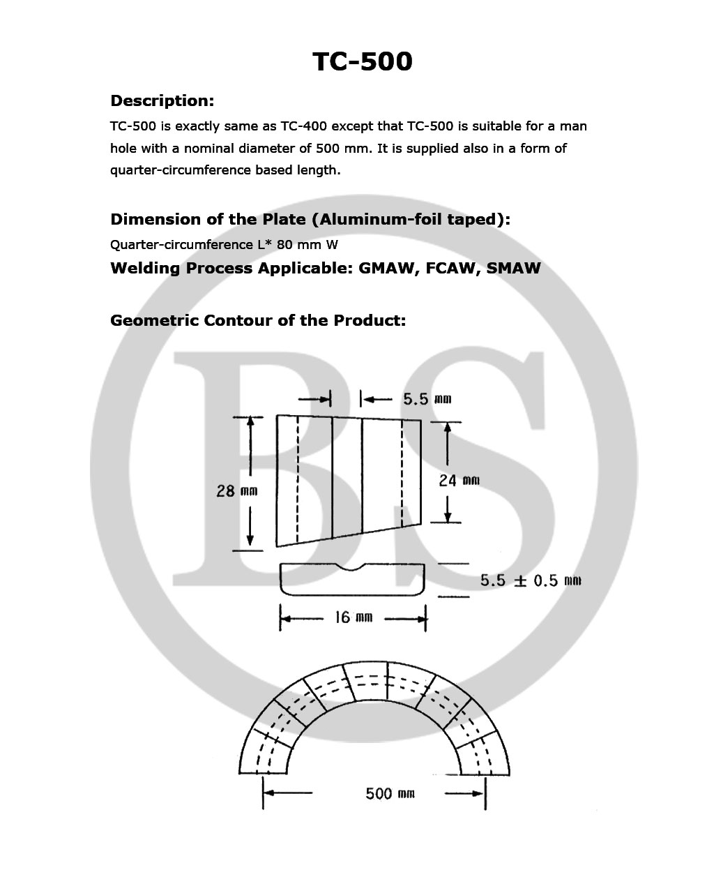 Plate TC-500